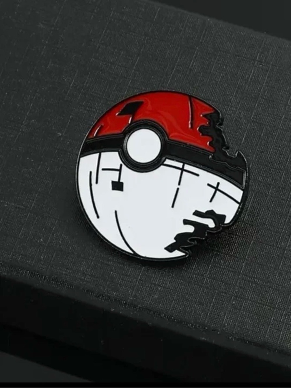 Pokemon Star Wars Crossover Pokeball Deathstar Jewelry Pin NEW Games Toys TCG